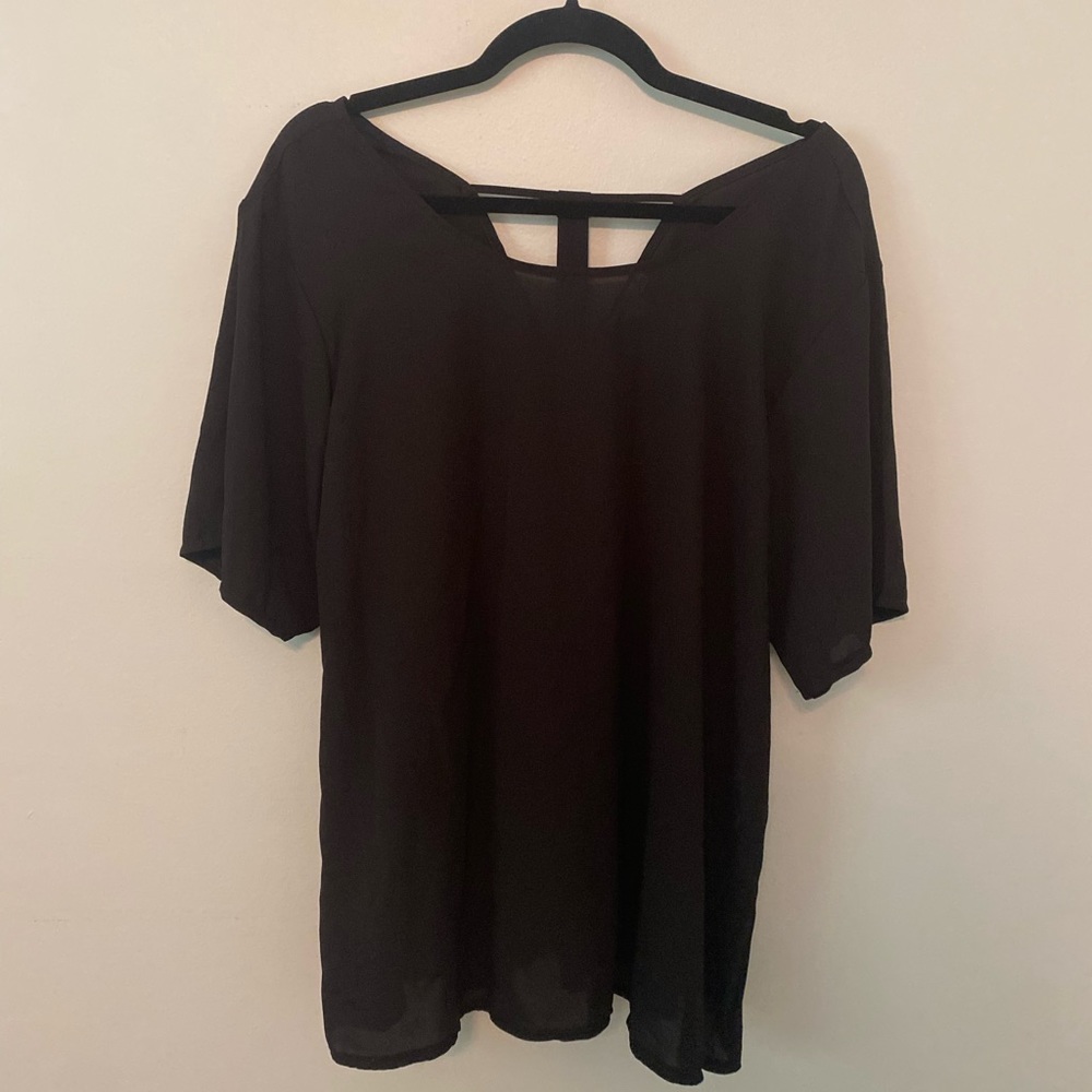Black top with cute back detail